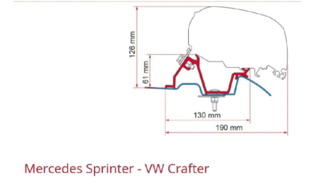 Маркиза Fiamma F80s, 4м, механическая накрышная, корпус белый, полотно серое